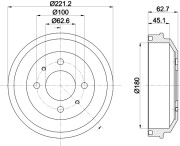 MBD377 Brzdový bubon MINTEX