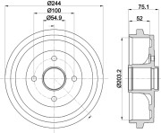 MBD386 Brzdový bubon MINTEX