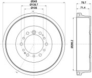 MBD388 Brzdový bubon MINTEX