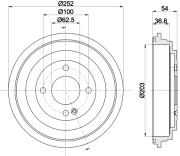 MBD415 Brzdový bubon MINTEX