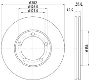 MDC1126 Brzdový kotúč MINTEX