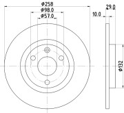 MDC755 Brzdový kotúč MINTEX