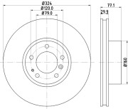 MDC833 Brzdový kotúč MINTEX