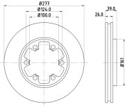 MDC859 Brzdový kotúč MINTEX