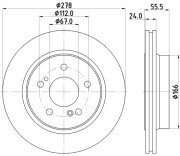 MDC1211 Brzdový kotúč MINTEX