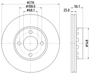 MDC775 Brzdový kotúč MINTEX