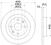 MDC660 Brzdový kotúč MINTEX