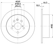 MDC883 Brzdový kotúč MINTEX