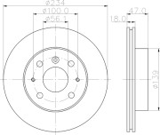 MDC1032 Brzdový kotúč MINTEX