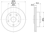 MDC668 Brzdový kotúč MINTEX