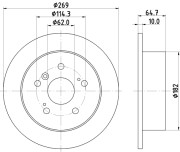 MDC897 Brzdový kotúč MINTEX