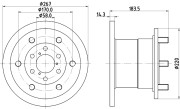 MDC1112 Brzdový kotúč MINTEX