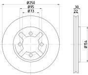 MDC690 Brzdový kotúč MINTEX