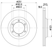 MDC620 Brzdový kotúč MINTEX