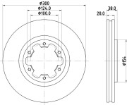 MDC1754 Brzdový kotúč MINTEX