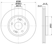 MDC778 Brzdový kotúč MINTEX