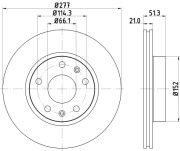 MDC1502 Brzdový kotúč MINTEX