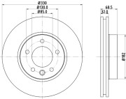 MDC1610RC Brzdový kotúč MINTEX