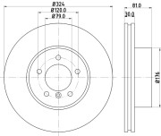 MDC1795 Brzdový kotúč MINTEX