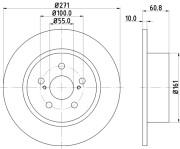 MDC1713 Brzdový kotúč MINTEX