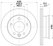 MDC2127 Brzdový kotúč MINTEX