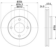 MDC1753 Brzdový kotúč MINTEX