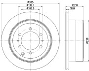 MDC1303 Brzdový kotúč MINTEX