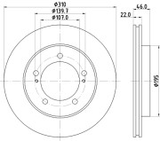 MDC1301 Brzdový kotúč MINTEX