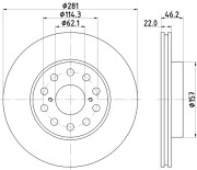 MDC1237 Brzdový kotúč MINTEX