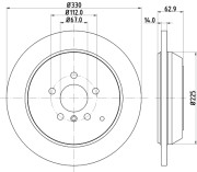 MDC2066 Brzdový kotúč MINTEX