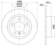 MDC2712 Brzdový kotúč MINTEX