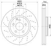 MDC2705 Brzdový kotúč MINTEX