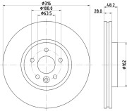 MDC2853C Brzdový kotúč MINTEX