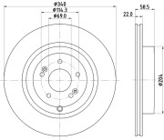 MDC2917C Brzdový kotúč MINTEX