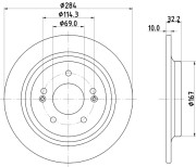 MDC2944C Brzdový kotúč MINTEX