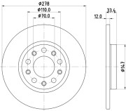 MDC2999C Brzdový kotúč MINTEX