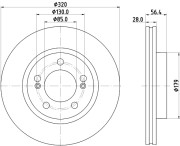 MDC3017C Brzdový kotúč MINTEX