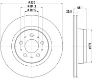 MDC3019C Brzdový kotúč MINTEX