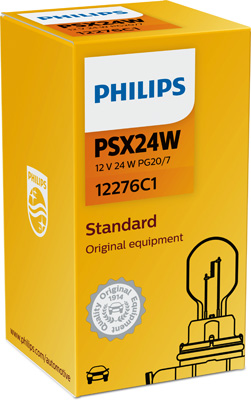 12276C1 žiarovka PSX 12V 24W HIPERVISION (pätica PG20 / 7) PHILIPS 12276C1 PHILIPS