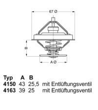 4150.79D50 Termostat chladenia BorgWarner (Wahler)