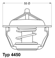 4450.83D Termostat chladenia BorgWarner (Wahler)