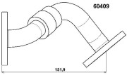 60409D Potrubie AGR-ventilu BorgWarner (Wahler)