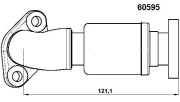 60595D Potrubie AGR-ventilu BorgWarner (Wahler)