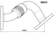 60633D Potrubie AGR-ventilu BorgWarner (Wahler)