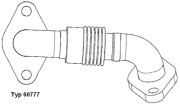 60777D Potrubie AGR-ventilu BorgWarner (Wahler)