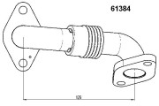 61384D Potrubie AGR-ventilu BorgWarner (Wahler)