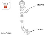 7900434 Spätné vedenie výfukových plynov BorgWarner (Wahler)