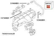 7900509 Spätné vedenie výfukových plynov BorgWarner (Wahler)