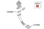 7900423 Spätné vedenie výfukových plynov BorgWarner (Wahler)