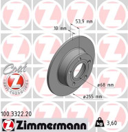 100.3322.20 Brzdový kotúč COAT Z ZIMMERMANN